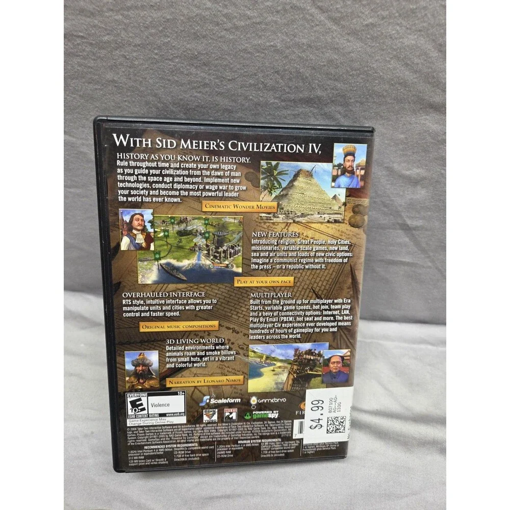 Sid Meier's 4 Civilization Game of the Year Edition PC Game 2006